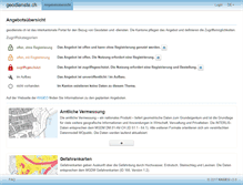 Tablet Screenshot of geodienste.ch